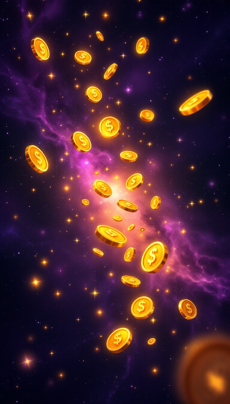 Solar System Money Free Cosmic Money Rain Image - Cosmic, Coins, Space | Download at StockCake