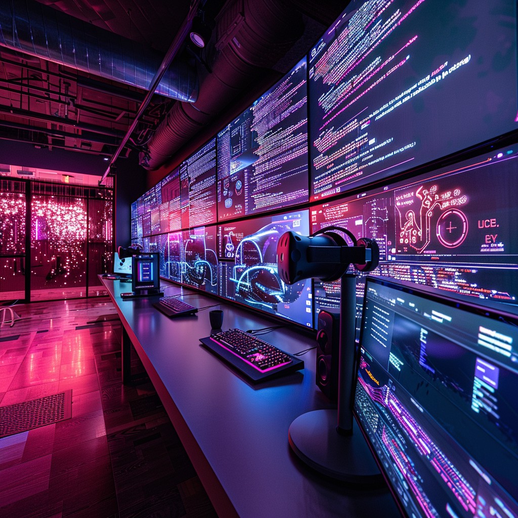 Amazing Tech Room Free Futuristic Control Room Image - Technology, Futuristic, Neon ...