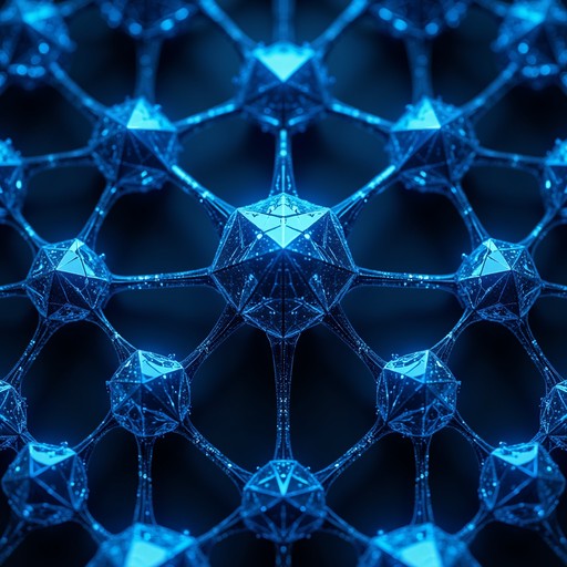 Crystal Network Patterns Free Crystalline Digital Network Photo - Crystalline, Network ...