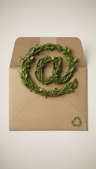 Free Green Email Symbol Image - Eco-friendly, Sustainable, Green ...