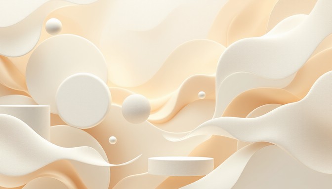 Free Flowing Cream Spheres Image - Abstract, Cream, Waves | Download at ...