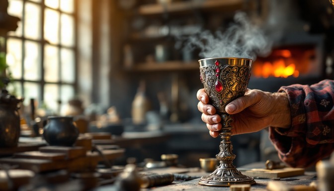 Free Steaming Fantasy Goblet Image - Goblet, Metalwork, Craftsmanship ...