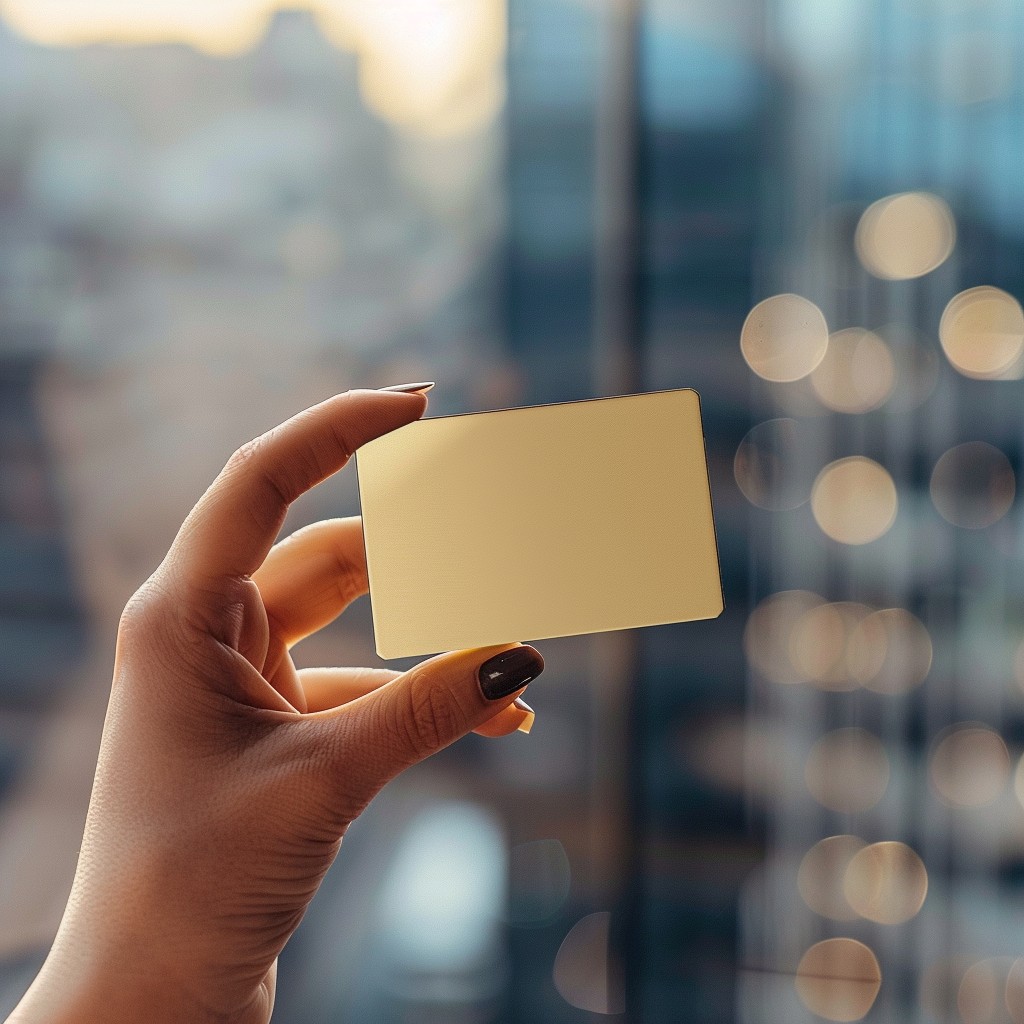 Free Holding blank card Image - Hand, Card, Cityscape | Download at ...