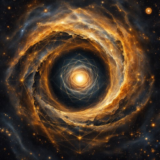 Geometric Patterns In Space Free Cosmic Geometric Mystery Image - Galaxy, Geometry, Cosmic ...