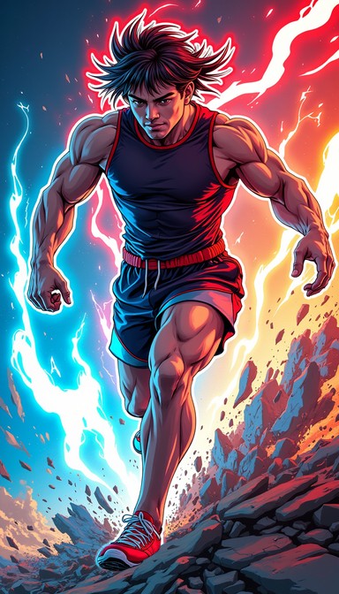 Free Explosive Athletic Power Image - Anime, Runner, Athlete | Download ...