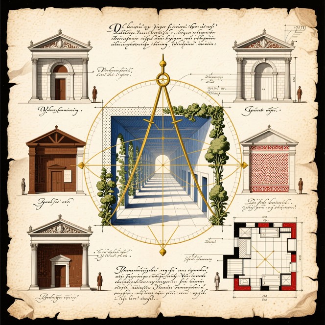 Free Renaissance Architectural Blueprint Image - Architecture ...