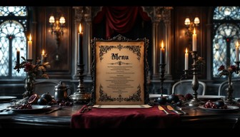 Free Gothic Dining Elegance Image - Victorian, Gothic, Menu | Download ...