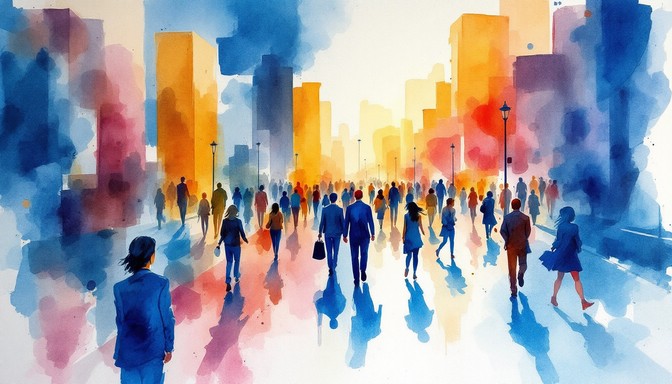 Free City in Motion Image - Watercolor, Cityscape, Urban | Download at ...