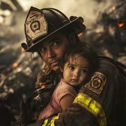 Free Child, Firefighter, Rescue Image - Child, Firefighter, Rescue ...