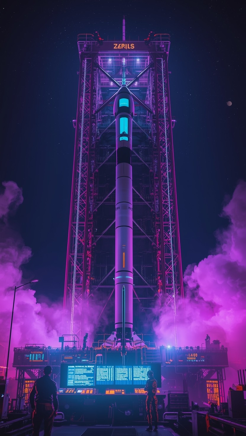 Free Cyberpunk Rocket Launch Photo - Cyberpunk, Futuristic, Rocket ...