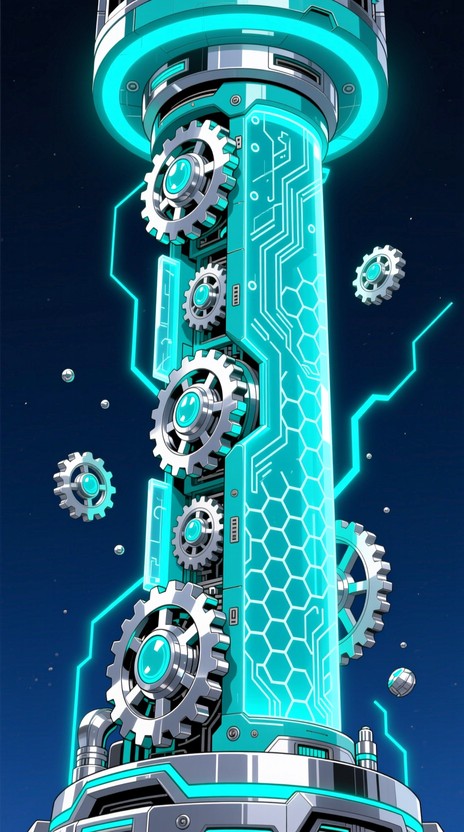 Free Cyberpunk Tower Ascending Image - Cyberpunk, Tower, Mechanical ...