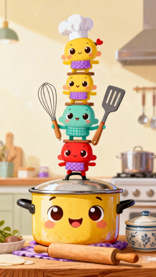 Free Kitchen Friends Unite Image - Kawaii, Chibi, Cute | Download at ...