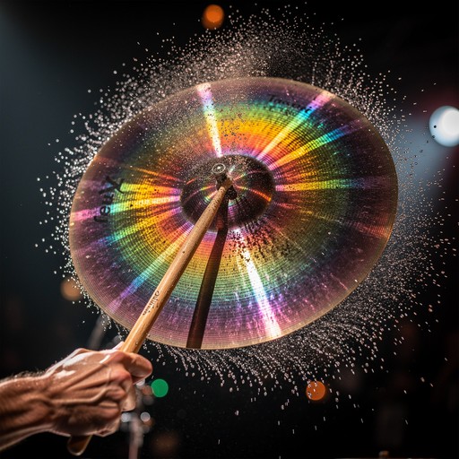Free Rainbow Cymbal Explosion Image - Drummer, Drumstick, Cymbal ...