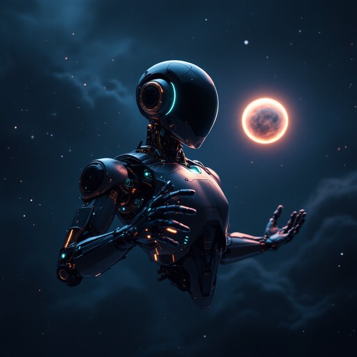 Free Robot in Space Image - Robot, Space, Futuristic | Download at ...