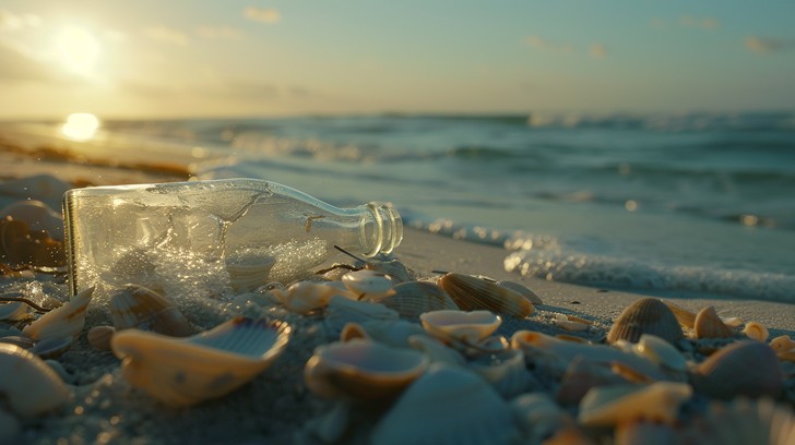 Free Sunset bottle beach Image - Beach, Sunset, Bottle | Download at ...