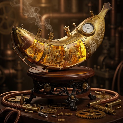 Free Steampunk Fruit Fantasy Image - Steampunk, Mechanical, Banana ...