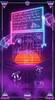 Free Neon Math Dreams Image - Synthwave, Mathematics, Neon | Download ...