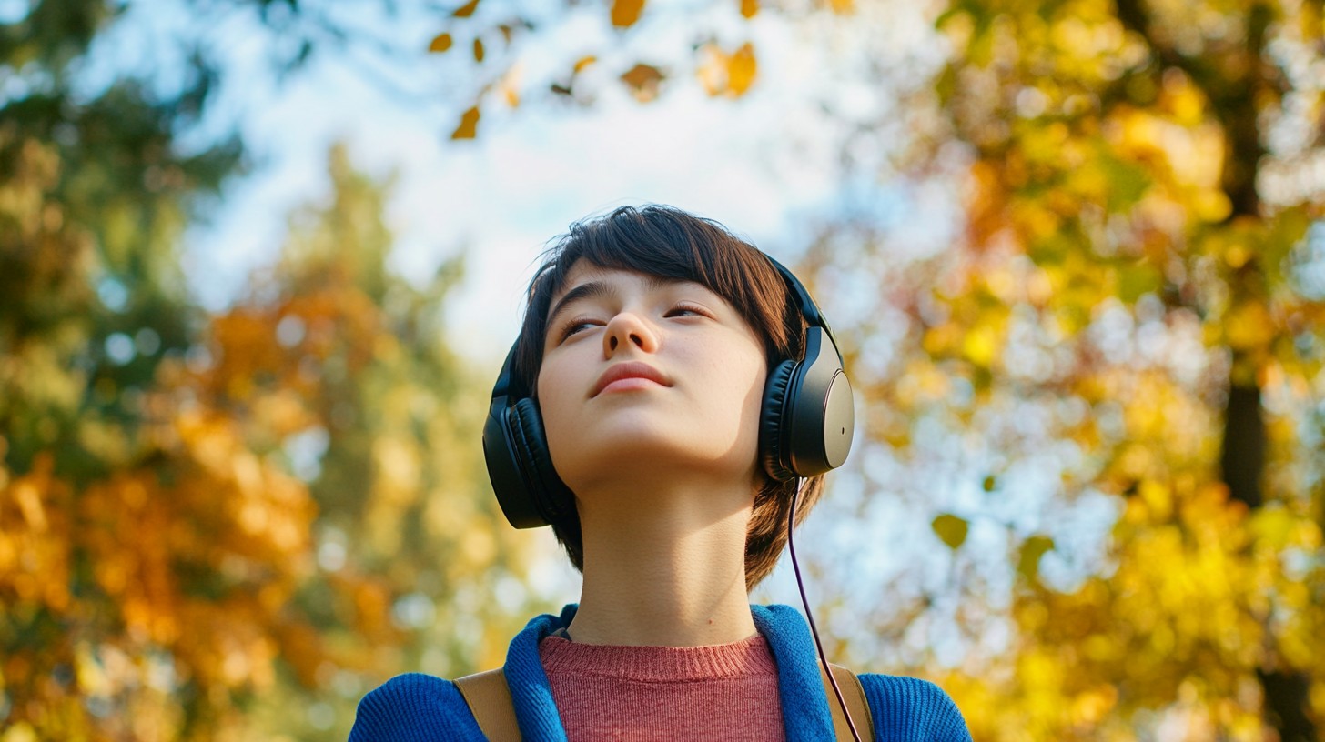 Free Autumn Music Enjoyment Image - Autumn, Headphones, Woman ...