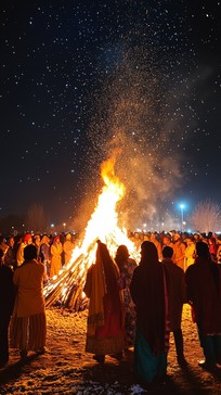 Free Bonfire Dance Celebration Image - Bonfire, Celebration, Night ...