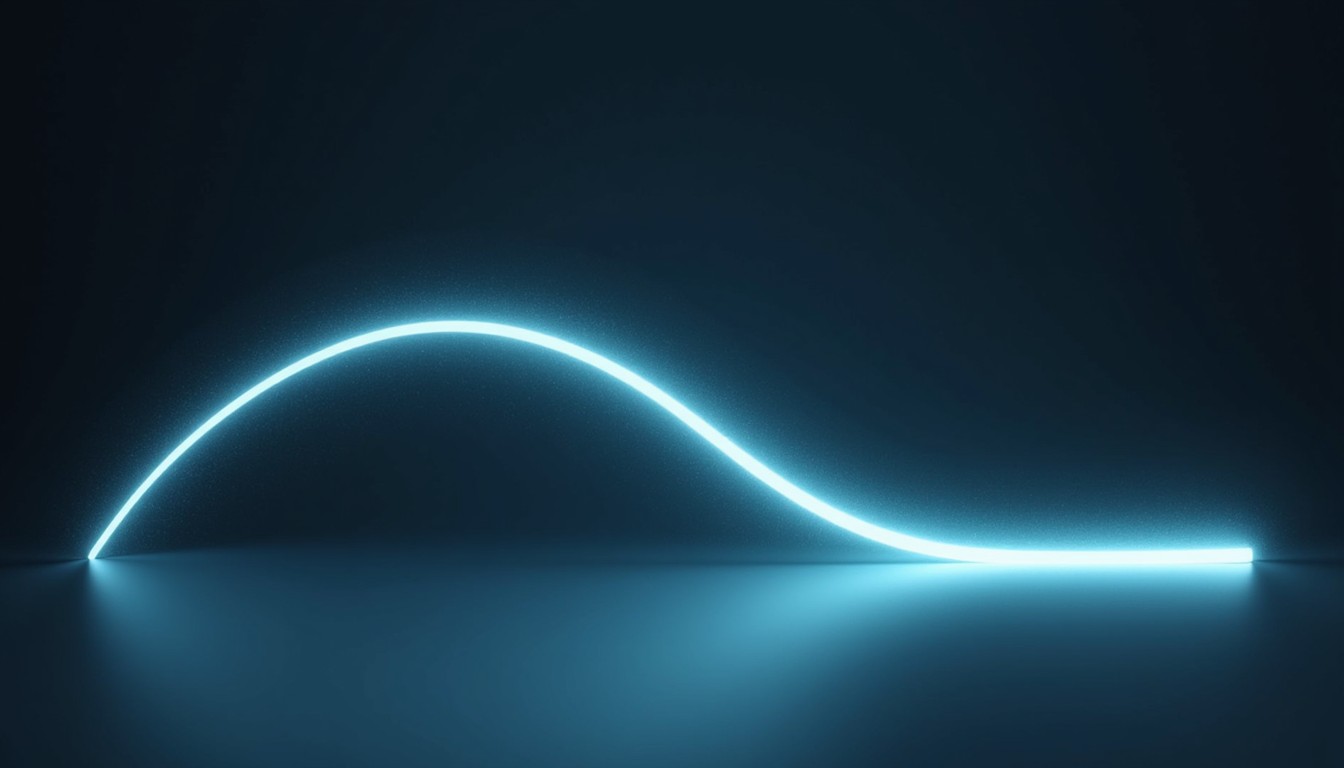 Free Glowing Blue Arc Image - Blue, Arc, Light | Download at StockCake