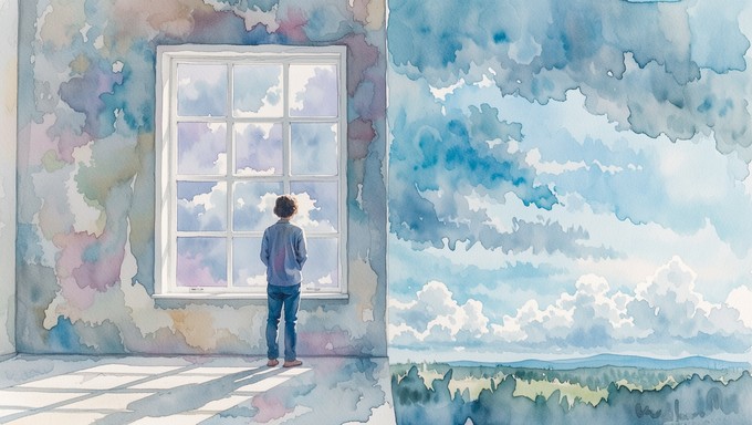 Free Contemplative Watercolor Silhouette Image - Watercolor ...