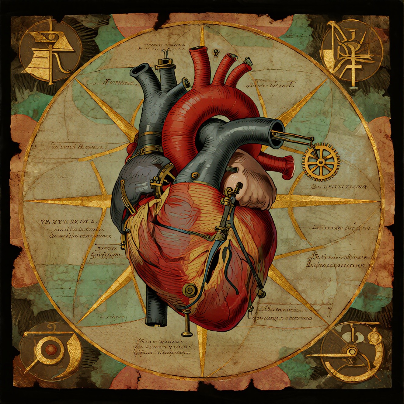 Free Renaissance Heart Mechanics Image - Heart, Anatomy, Renaissance ...