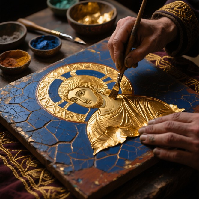 Free Sacred Gold Art Image - Gold, Icon, Byzantine | Download at StockCake