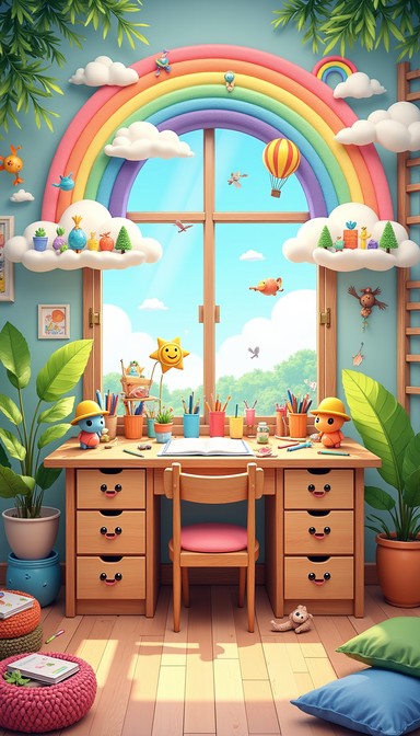 Free Rainbow Studio Magic Image - Whimsical, Artistic, Cozy | Download ...