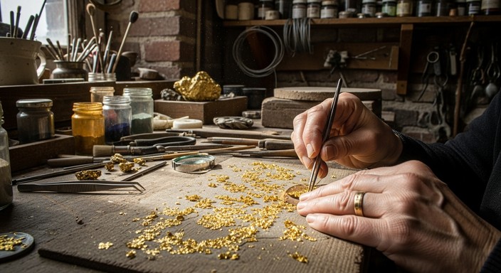 Behind Handwork Free Crafting Golden Beauty Image - Artisan, Craftsman, Hands ...