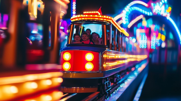 Free Nighttime Amusement Ride Image - Amusement, Park, Ride | Download ...