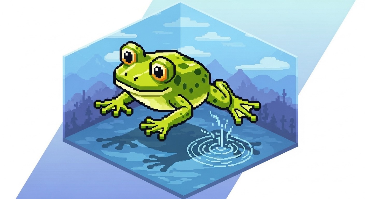 Free Leaping Pixel Frog Image - Frog, Pixel, Isometric | Download at ...