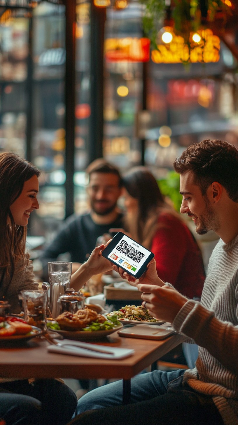 Download Casual dinner chat Image - Restaurant, Couple, Smartphone ...