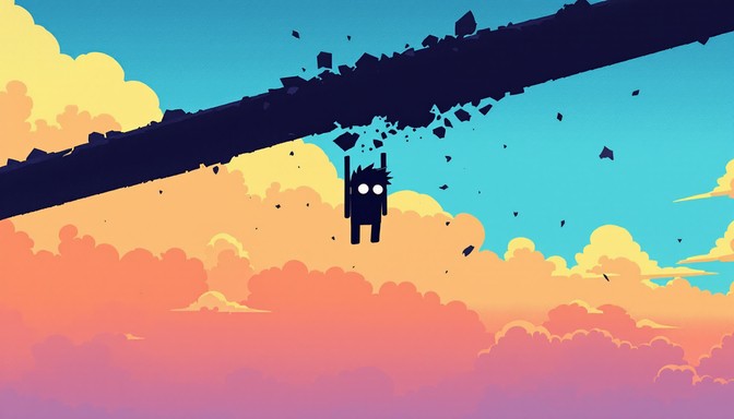 Free Falling Through Sky Image - Falling, Pixel, Minimalist | Download ...
