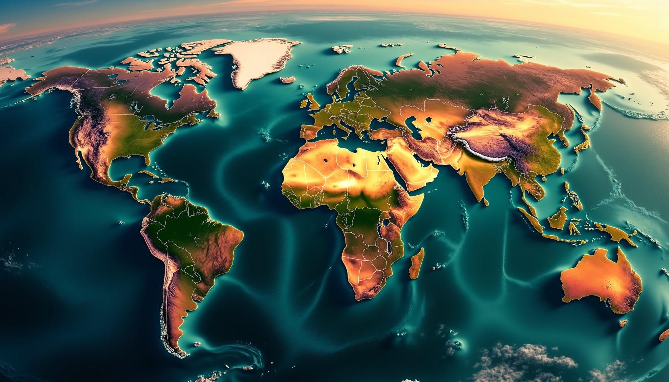 Free Vibrant Earth View Image - Earth, Continents, Oceans | Download at ...