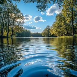 Free Serene Lake View Image - Lake, Forest, Sky | Download at StockCake