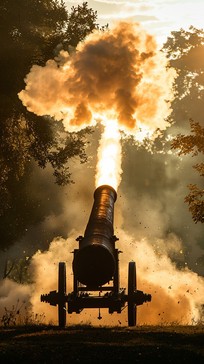 Free Cannon Firing Explosively Image - Cannon, Explosion, Smoke ...