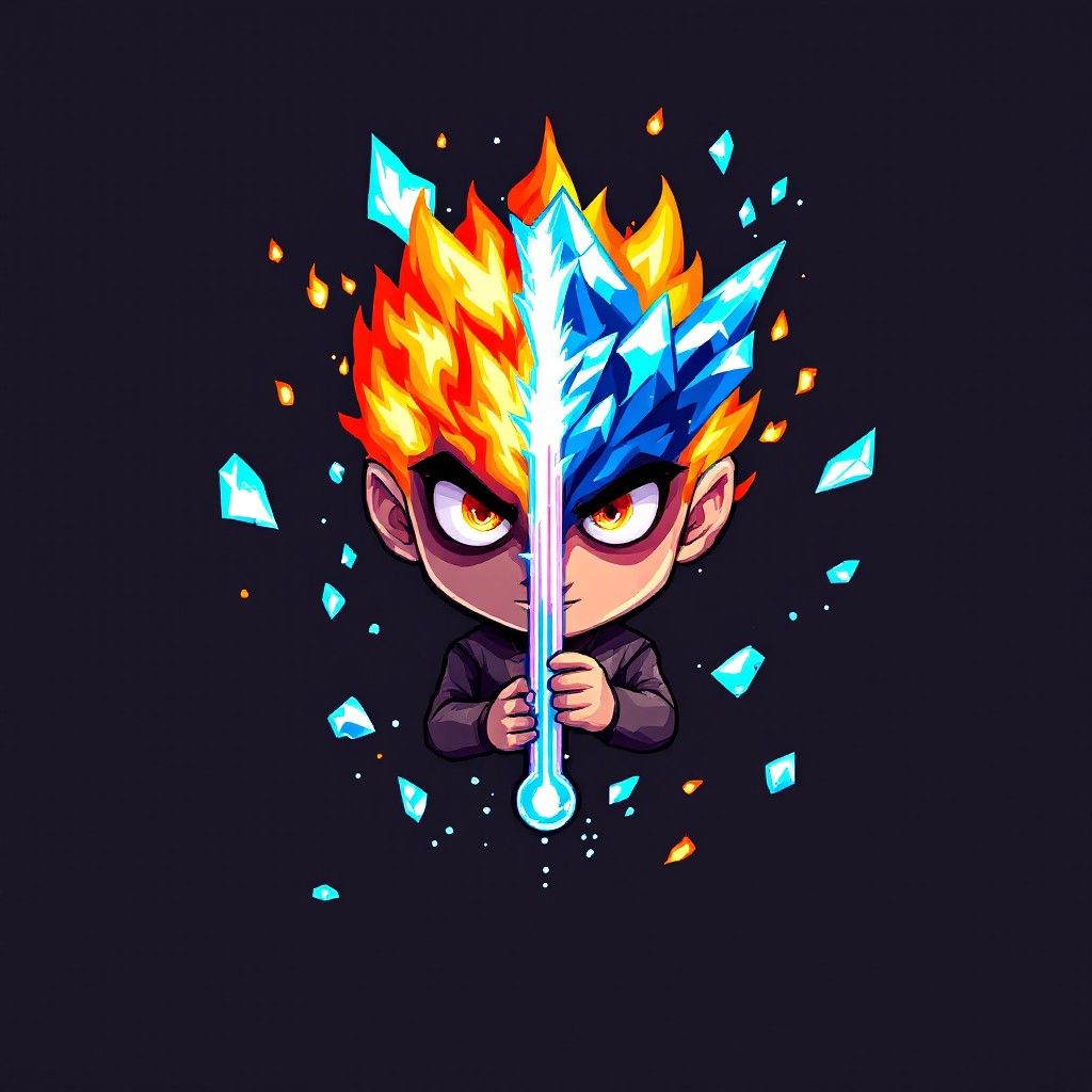 Free Fire Ice Sprite Image - Pixel, Sprite, Fire | Download at StockCake