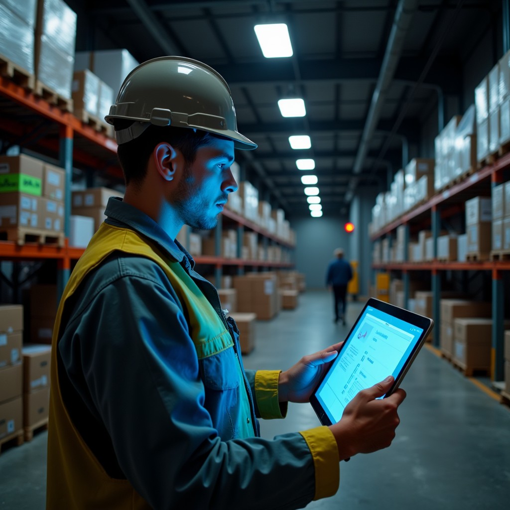 Computer Warehouse Ransacked Free Digital Warehouse Management Image - Warehouse, Worker, Tablet ...