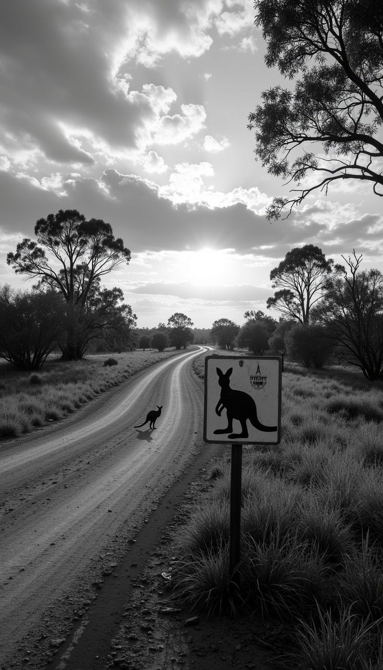 Free Outback Warning Sign Photo - Outback, Kangaroo, Sign | Download at ...