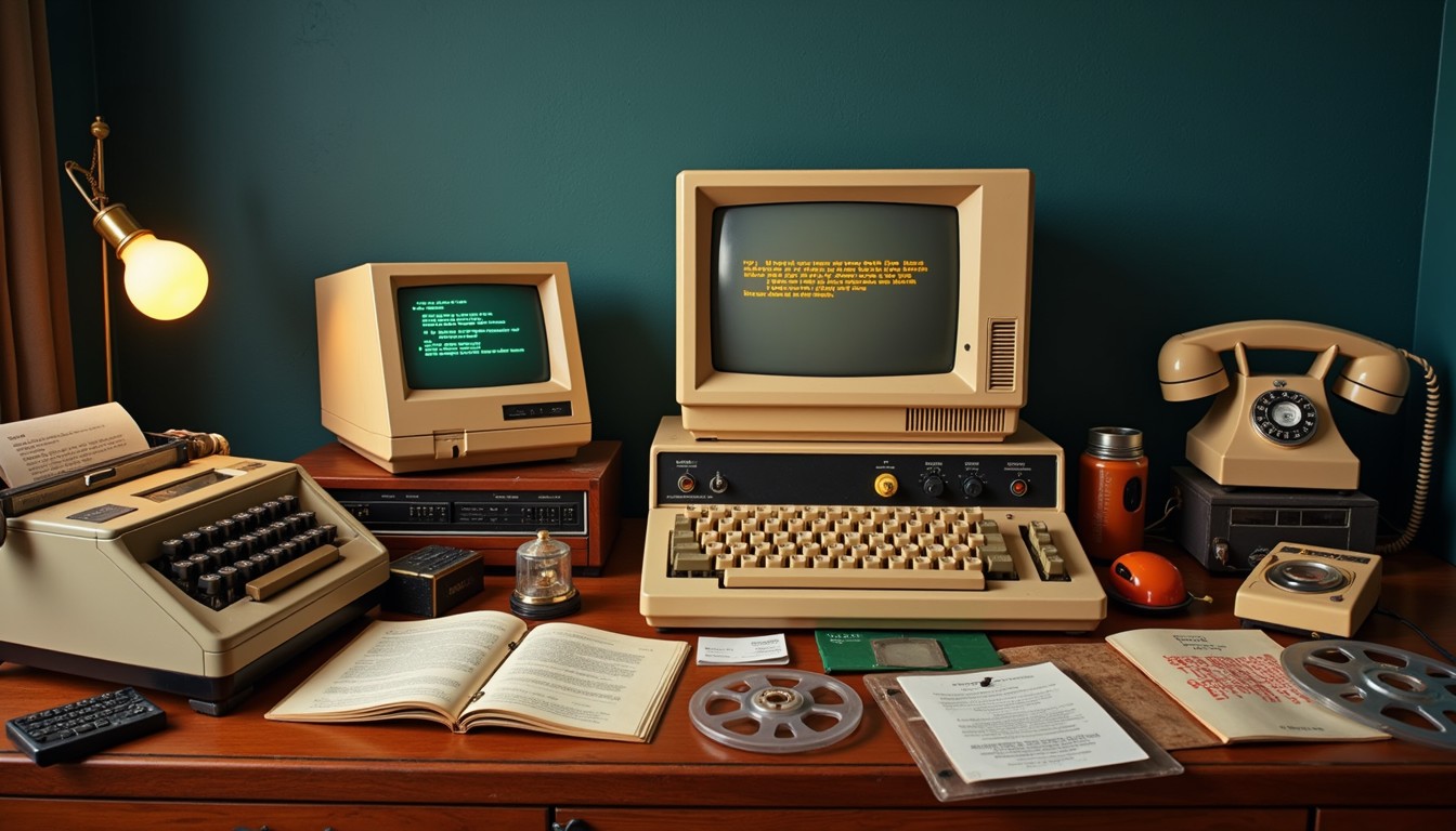 Free Vintage Technology Workstation Image - Retro, Vintage, Computer ...