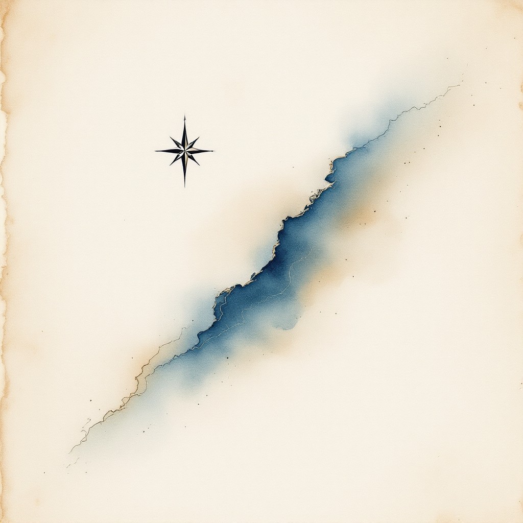 Free Vintage Map Art Image - Watercolor, Compass, Map | Download at ...