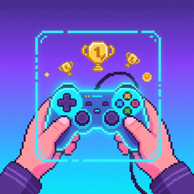 Free Gaming Joy Pixelated Image - Gaming, Pixelart, Joy | Download at ...