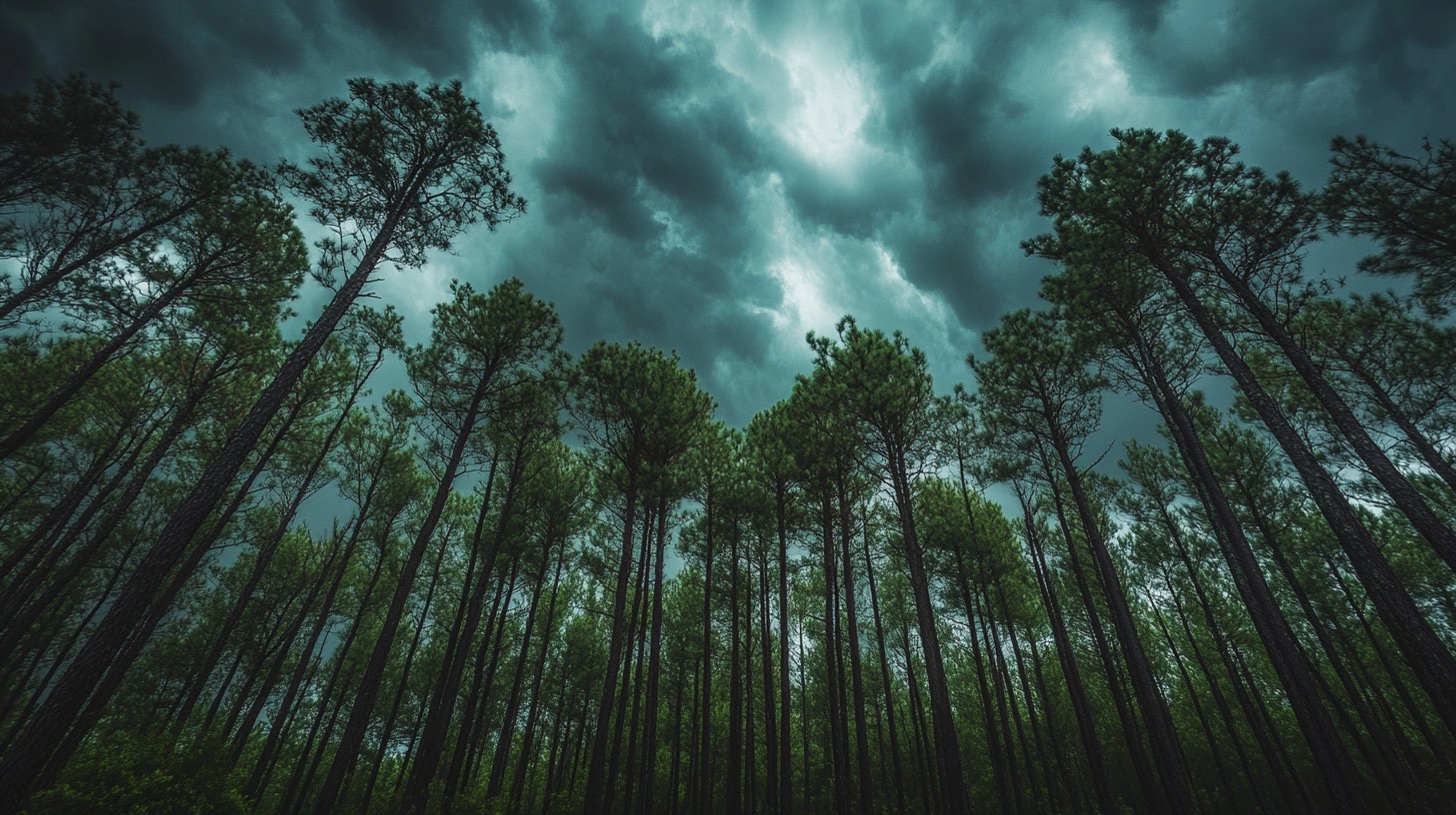 Free Moody forest canopy Image - Forest, Trees, Sky | Download at StockCake