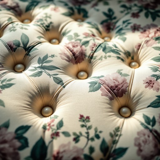 Tuffeted Pattern Free Tufted Floral Elegance Image - Upholstery, Tufted, Floral ...
