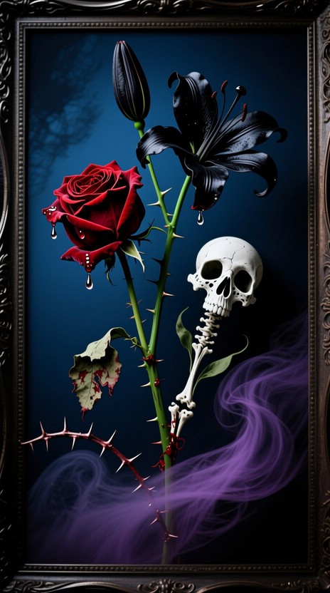 Free Beautiful Death Blooms Image - Gothic, Roses, Decay | Download at ...