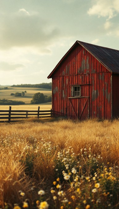 Free Rustic Barn Scene Image - Rural, Barn, Hay | Download at StockCake