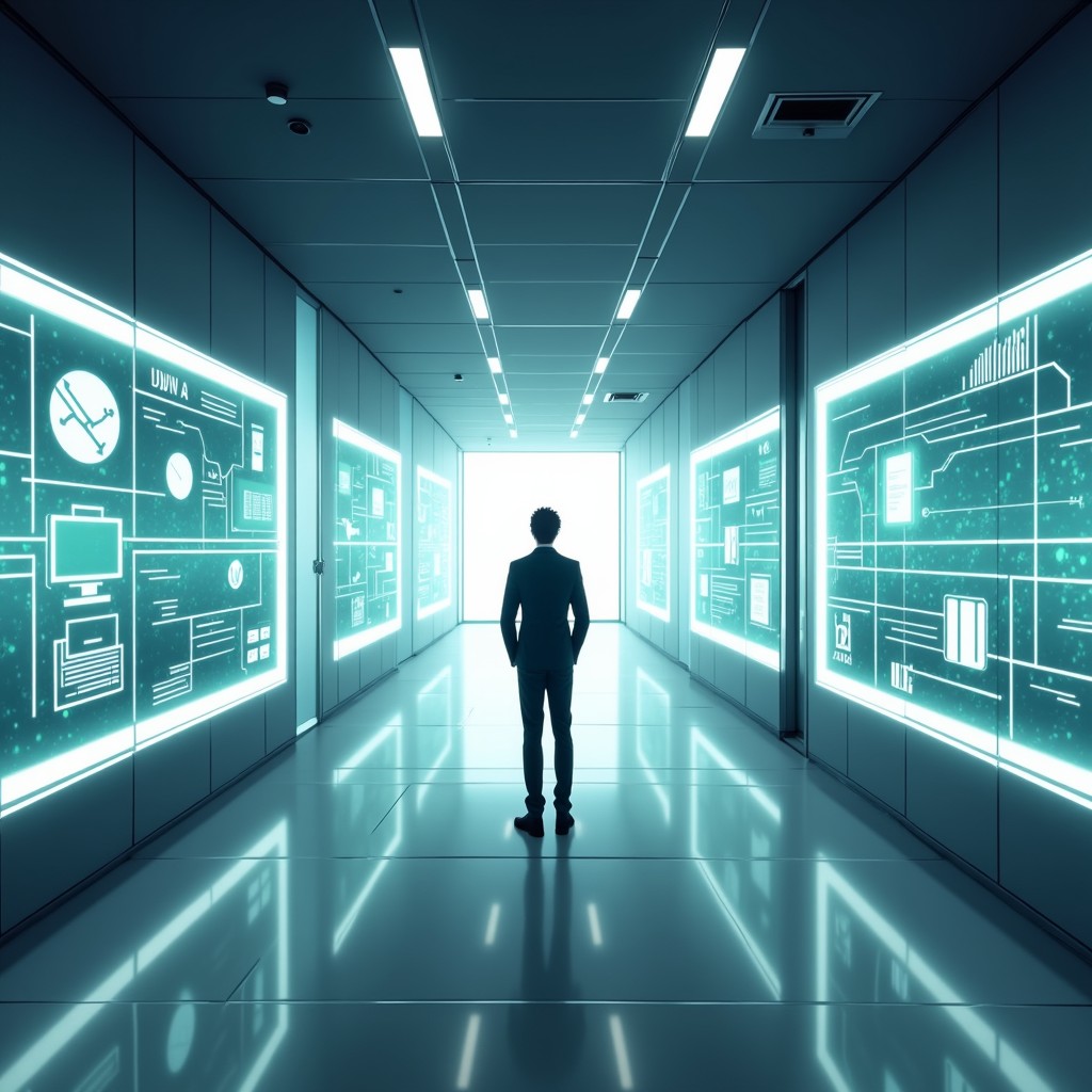 Free Future Tech Corridor Image - Futuristic, Cyberpunk, Technology ...