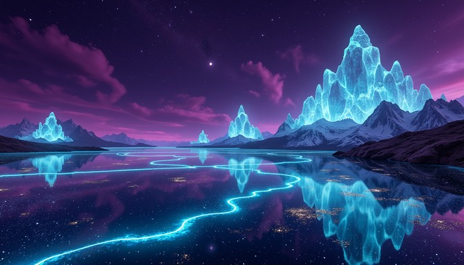 Free Luminous Crystal Reflections Image - Crystals, Reflection, Fantasy ...
