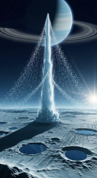 Free Interplanetary Ice Fountain Image - Geyser, Moon, Planet ...