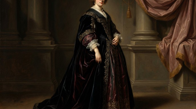 Free Elegant Velvet Portrait Image - Portrait, Painting, Woman ...
